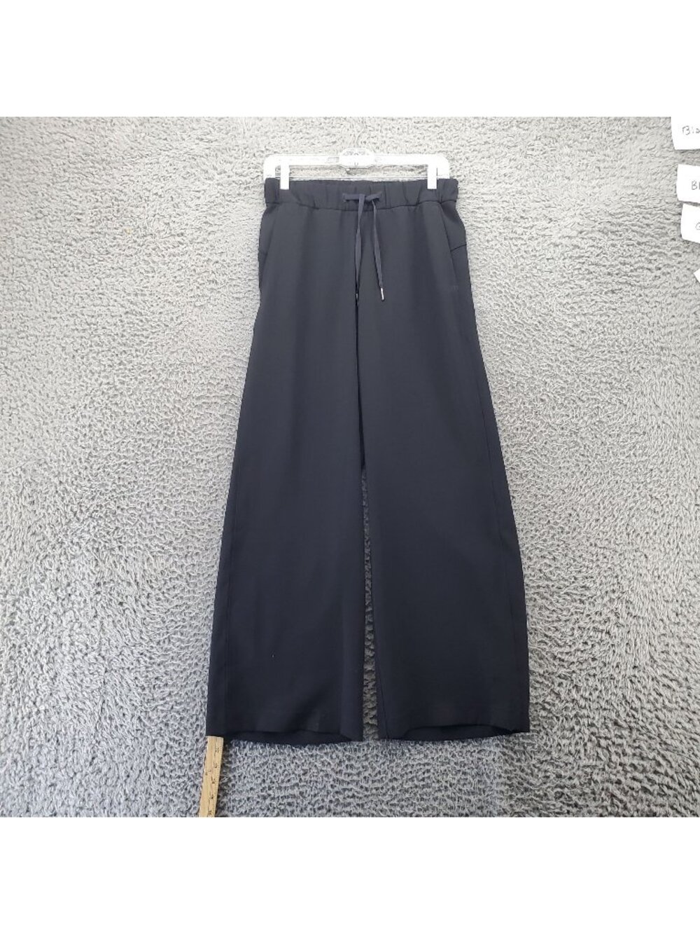 Lululemon Pants Womens Size 4 Black Wide Leg Drawstring Waist Comfortable